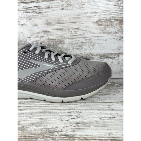 Womens Brooks Addiction Walker Alloy/Oyster Suede Walking Shoes Sz 8.5B Athletic - Picture 10 of 11
